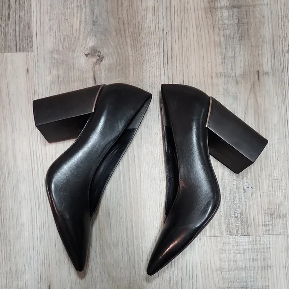 ALLSAINTS Xerxes Black Block Heels - Picture 6 of 10